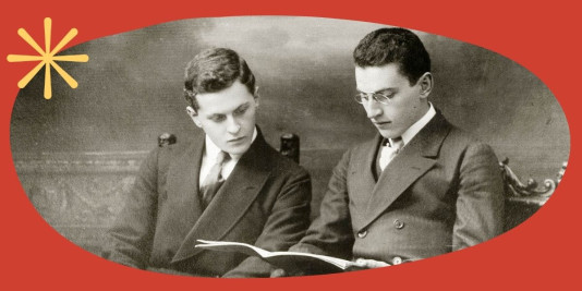 Ludwig e Paul Wittgenstein leggono un libro